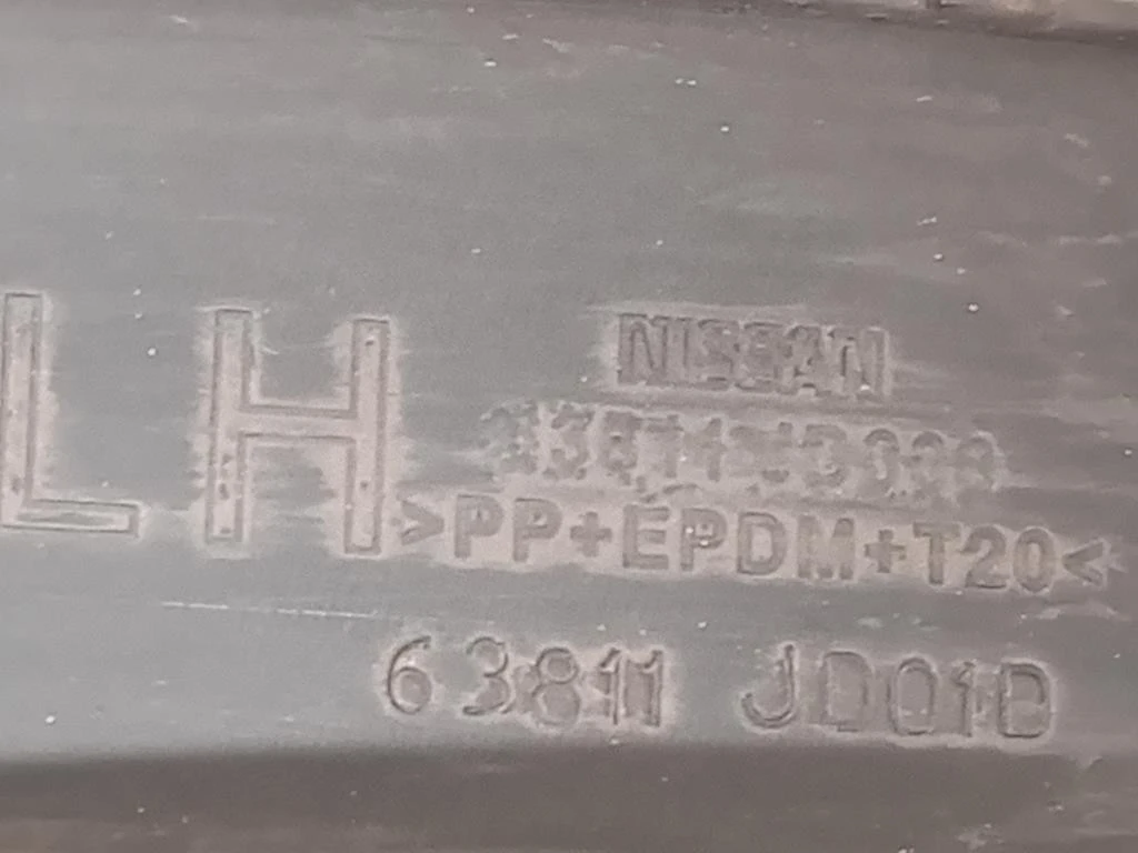 Modanatura Paracolpi Parafango ANT SX 63811-JD01D Nissan Qashqai II 2014