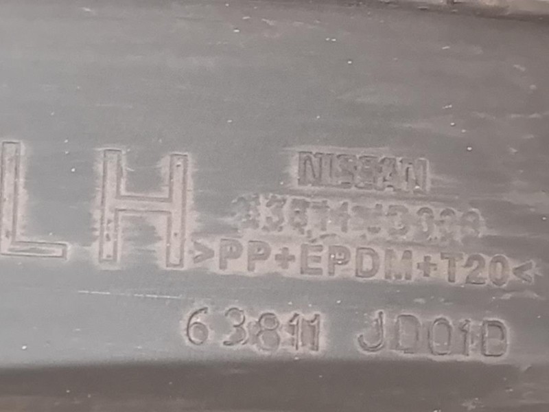 Modanatura Paracolpi Parafango ANT SX 63811-JD01D Nissan Qashqai II 2014