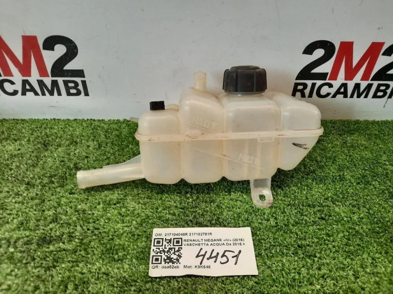 Vaschetta Acqua 217104048R 217102781R Renault Mégane IV 2016