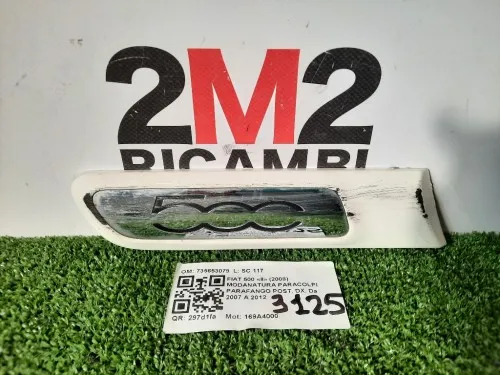 Modanatura Paracolpi Parafango POST DX 735431948 Fiat 500 II 2008