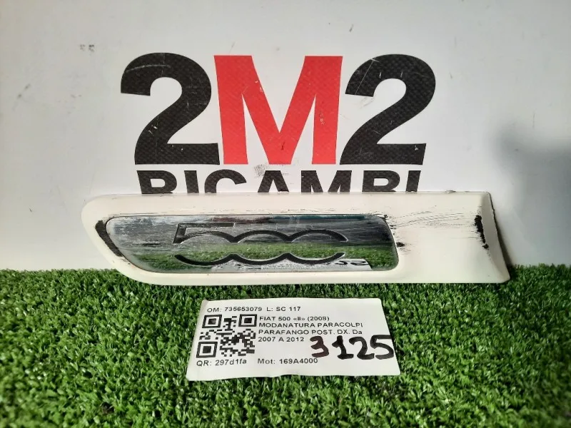 Modanatura Paracolpi Parafango POST DX 735431948 Fiat 500 II 2008