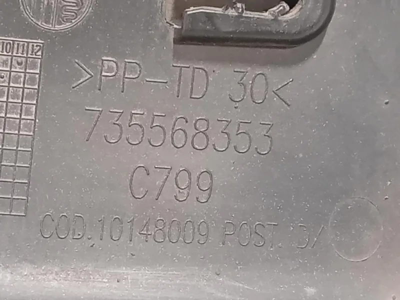 Modanatura Paracolpi Parafango POST DX 735568353 Fiat 500L 2013