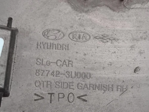 Modanatura Paracolpi Parafango POST DX 87742-3U000 Kia Sportage IV 2018