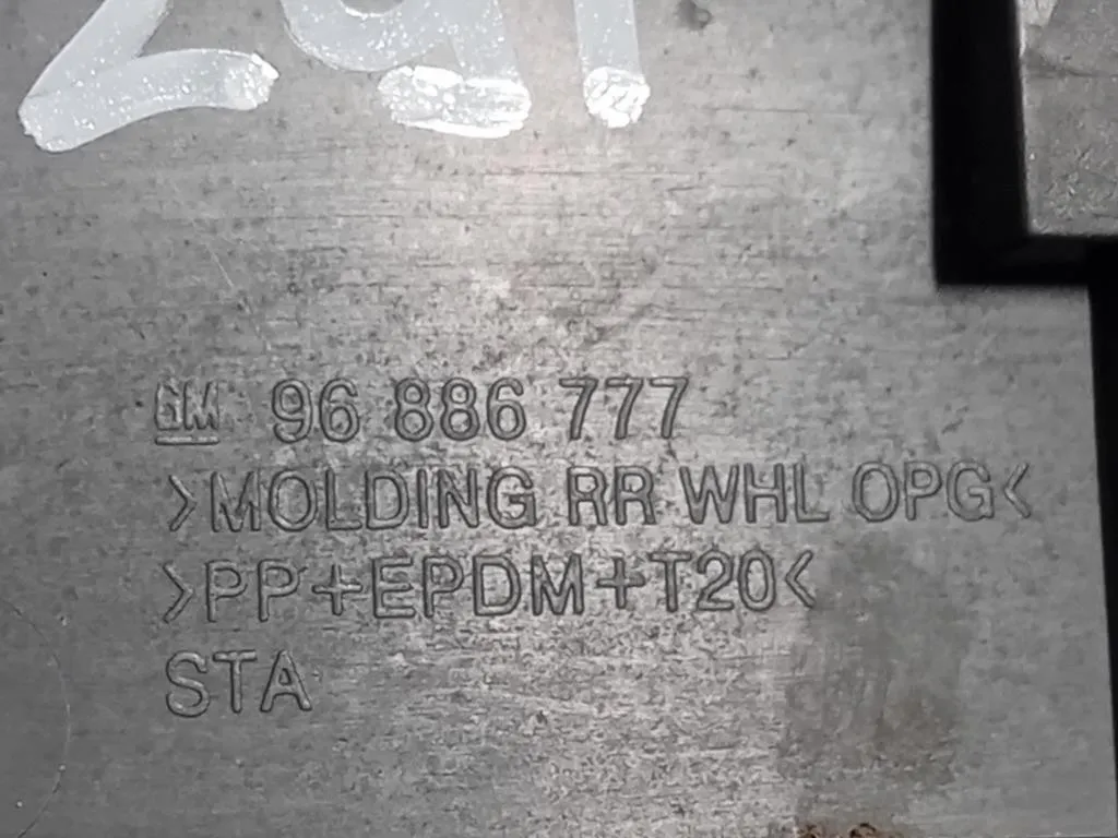 Modanatura Paracolpi Parafango POST SX 96886777 Chevrolet Orlando 2011