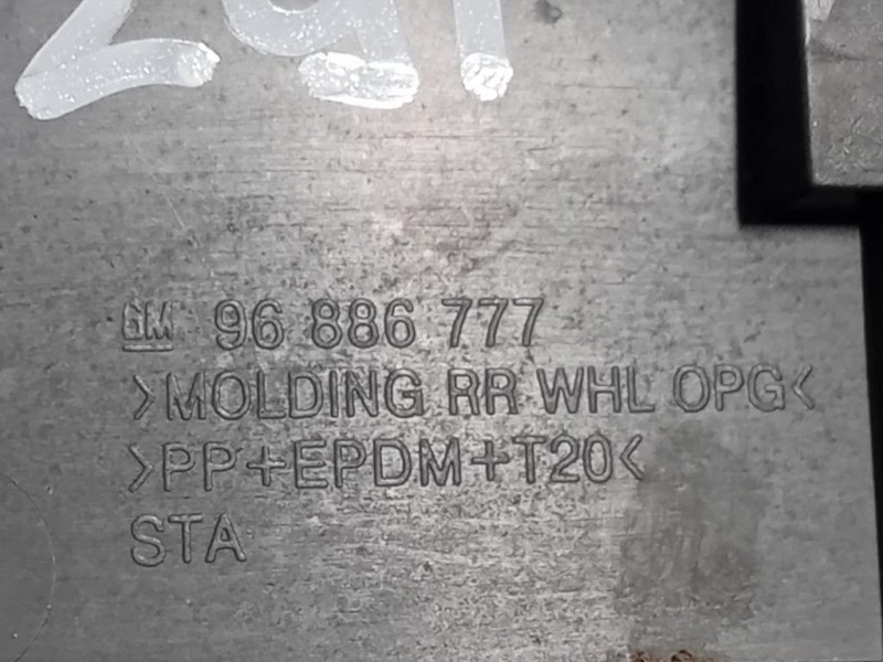 Modanatura Paracolpi Parafango POST SX 96886777 Chevrolet Orlando 2011