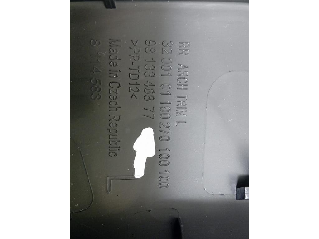 Modanatura Paracolpi Parafango POST SX 9813346877 Citroen C3 III 2016