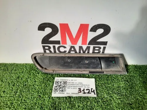 Modanatura Paracolpi Parafango POST SX 735431949 Fiat 500 II 2008
