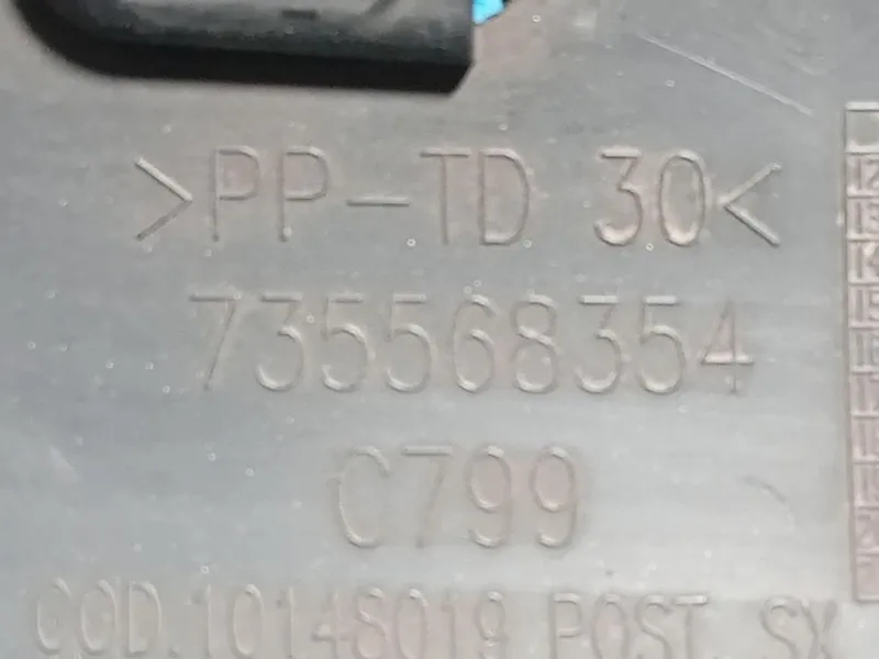 Modanatura Paracolpi Parafango POST SX 735568354 Fiat 500L 2013