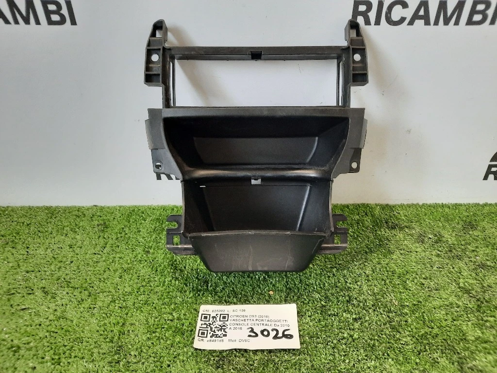Vaschetta Portaoggetti Console Centrale 825202 Citroen DS3 2010