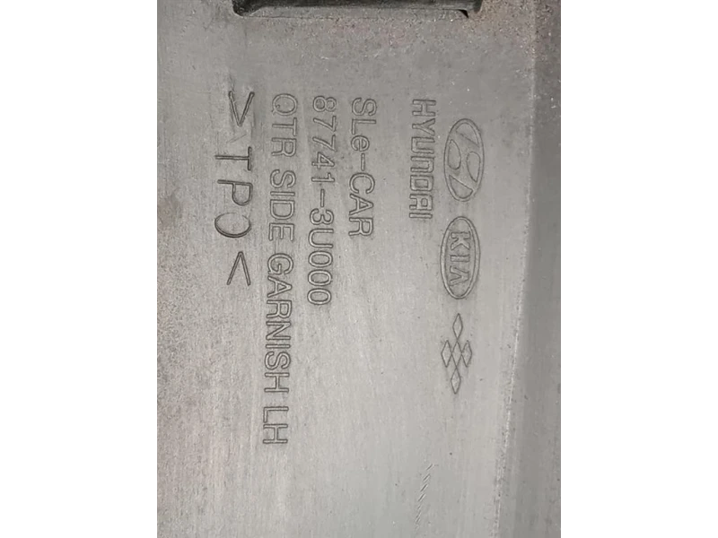 Modanatura Paracolpi Parafango POST SX 87741-3U000 Kia Sportage III 2010