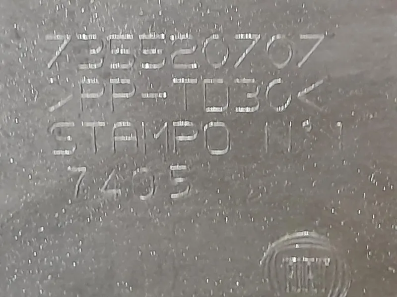 Modanatura Paracolpi Paraurti POST 1 PZ 735520707 Fiat Panda III 2012
