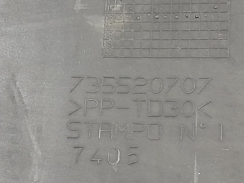 Modanatura Paracolpi Paraurti POST 1 PZ 735520707 Fiat Panda III 2012