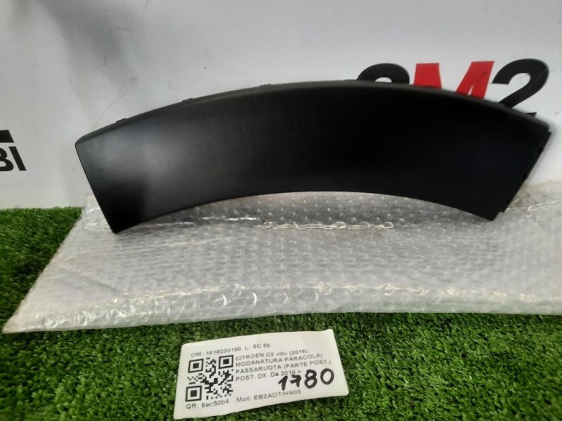 Modanatura Paracolpi Passaruota Parte POST POST DX 1618030180 Citroen C3 III 2016