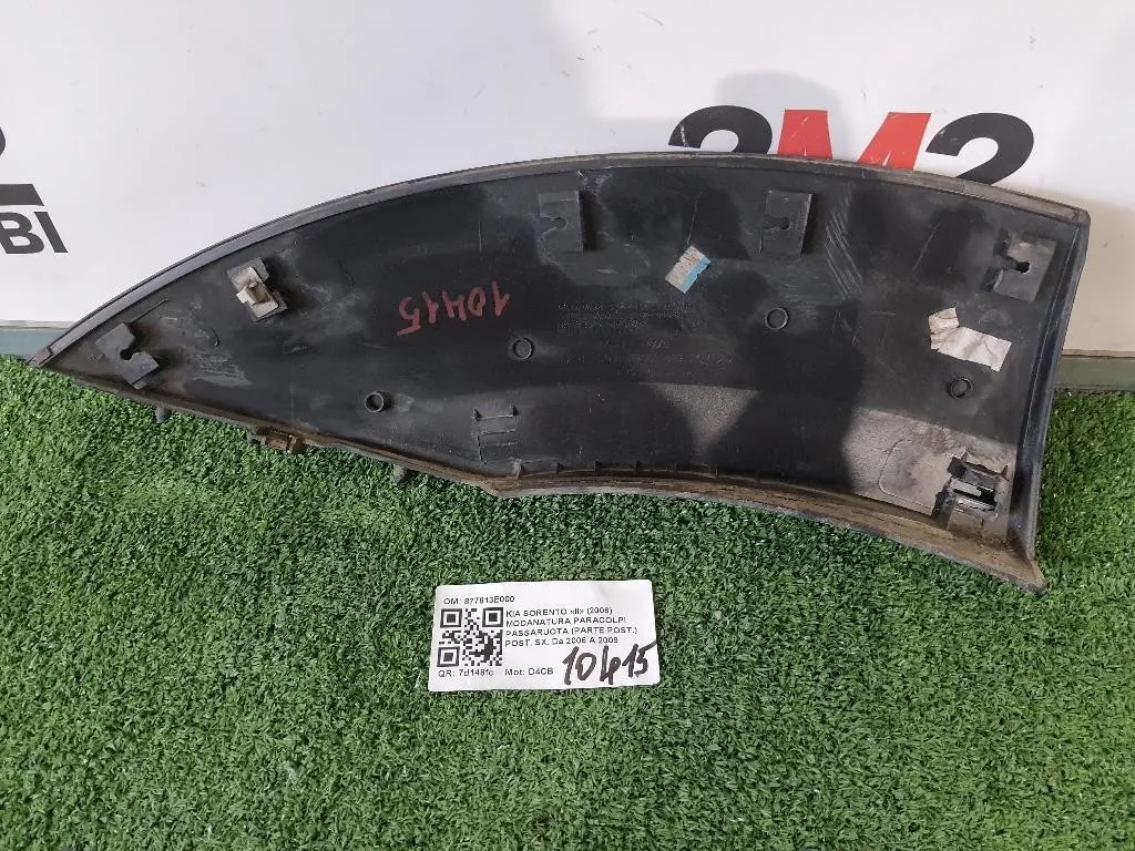 Modanatura Paracolpi Passaruota Parte POST POST SX 877813E000 Kia Sorento II 2006