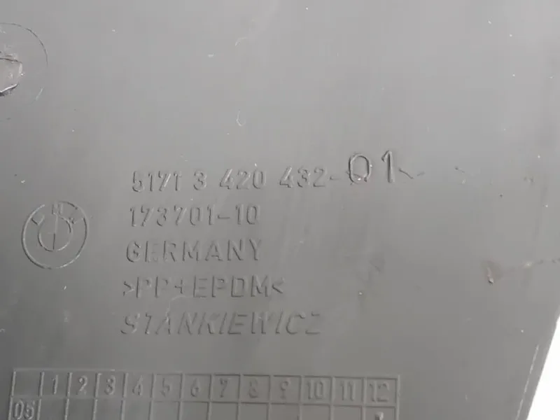 Modanatura Paracolpi Passaruota ANT DX 51713420432 Bmw X3 E83 2004