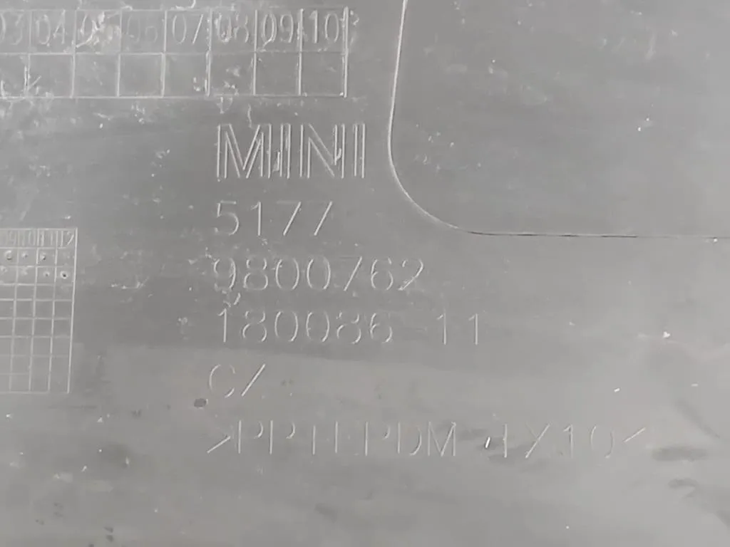 Modanatura Paracolpi Passaruota ANT DX 5177 9800762 Mini MINI ONE F55 2014