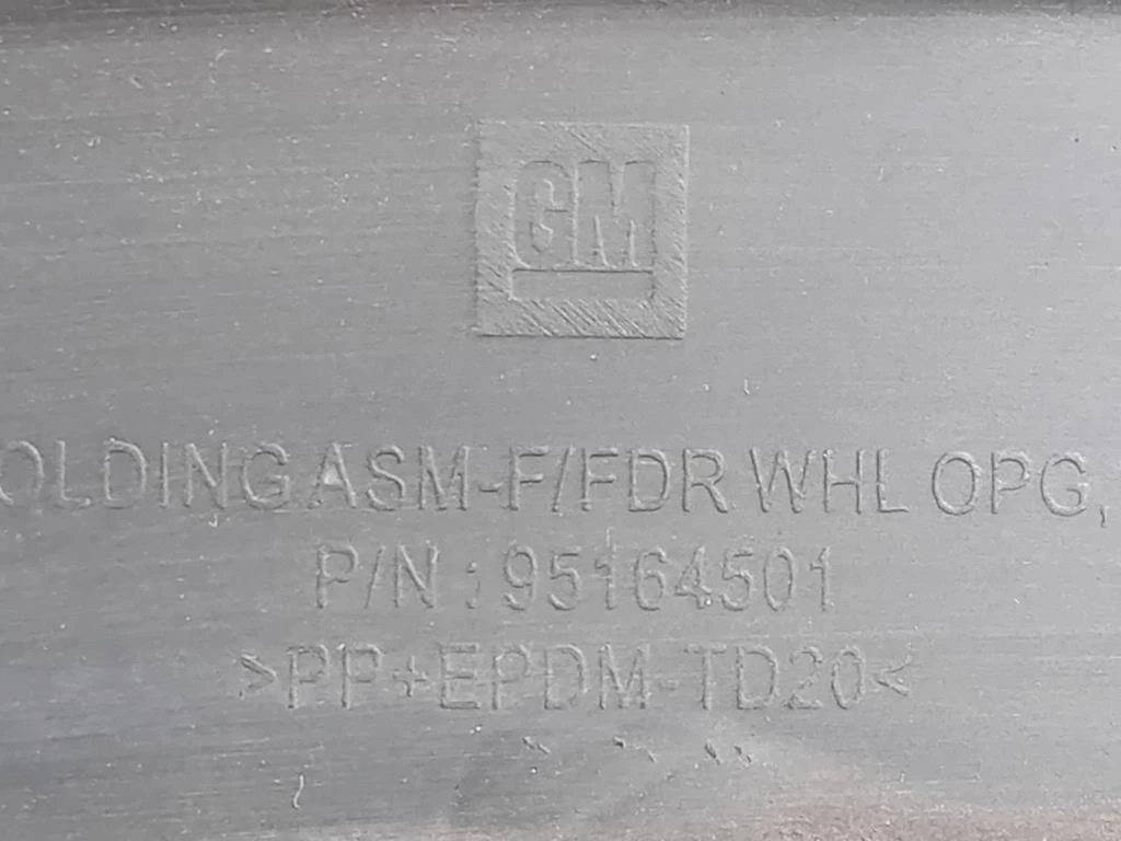 Modanatura Paracolpi Passaruota ANT SX 95164501 Opel Mokka 2013