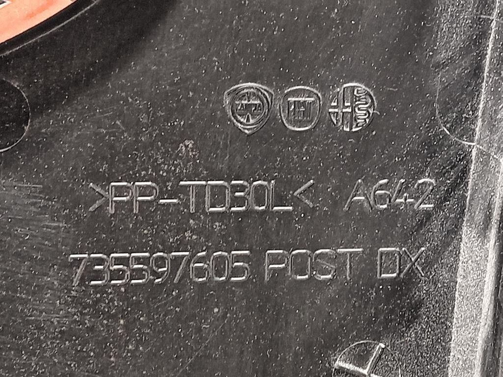 Modanatura Paracolpi Passaruota POST DX 735597605 Fiat Panda II 2009