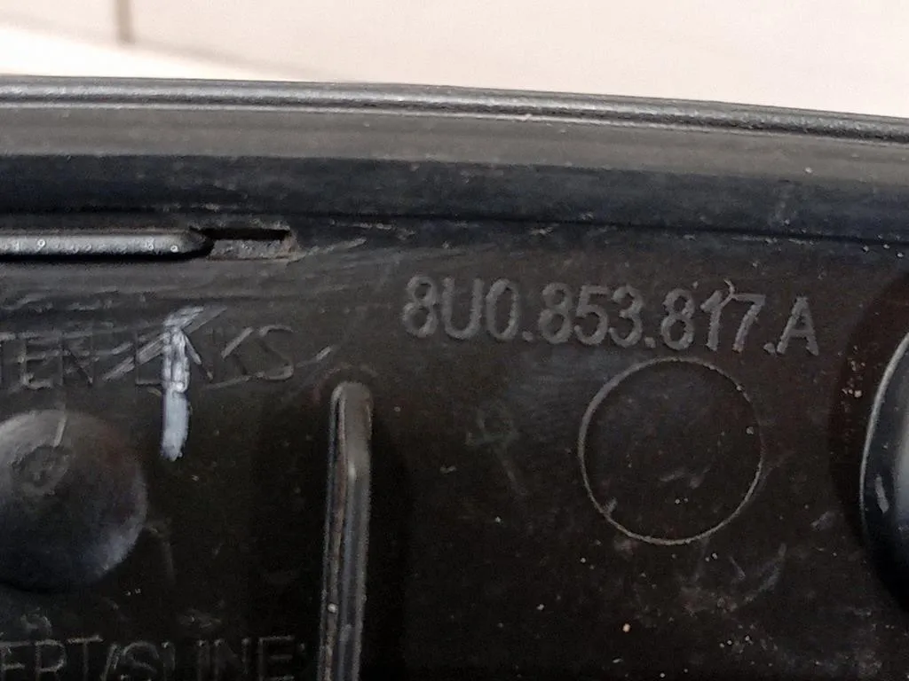 Modanatura Paracolpi Passaruota POST SX 8U0853817B Audi Q3 8UB 2012