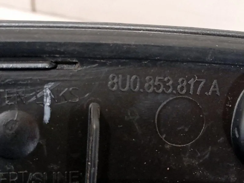 Modanatura Paracolpi Passaruota POST SX 8U0853817B Audi Q3 8UB 2012