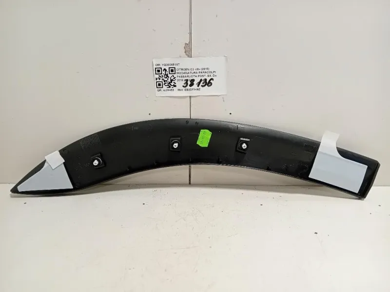Modanatura Paracolpi Passaruota POST SX YQ000651XT SX Citroen C3 III 2016