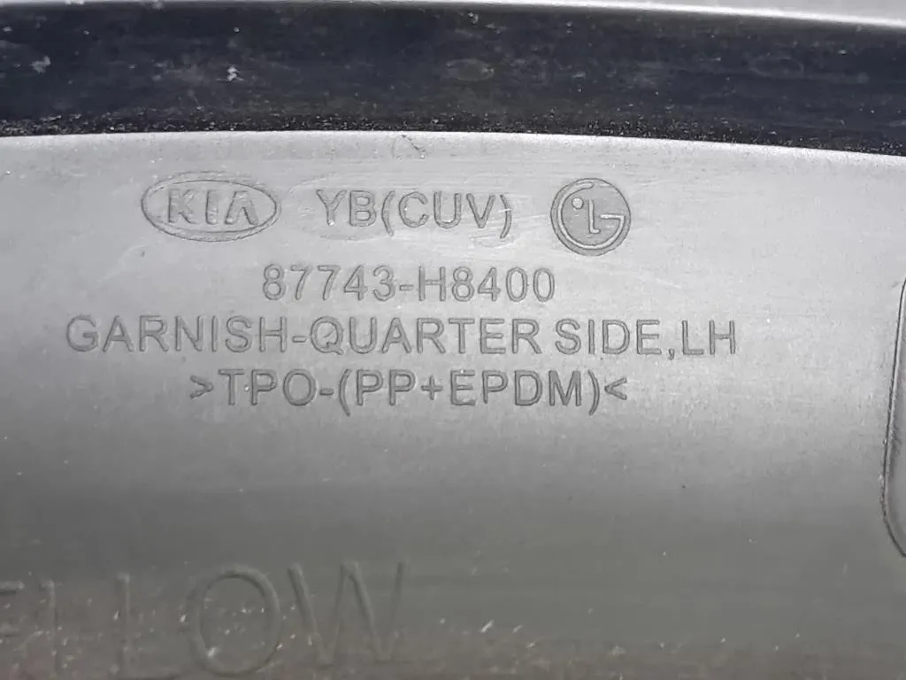 Modanatura Paracolpi Passaruota POST SX 87743-H8400 Kia Stonic 2017