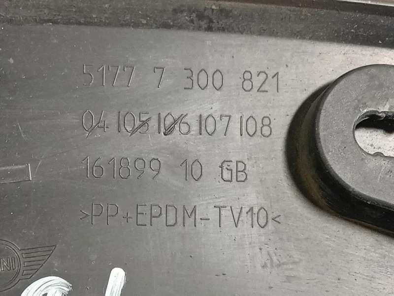 Modanatura Paracolpi Passaruota POST SX 5177 7300821 Mini MINI Cooper F56 2018