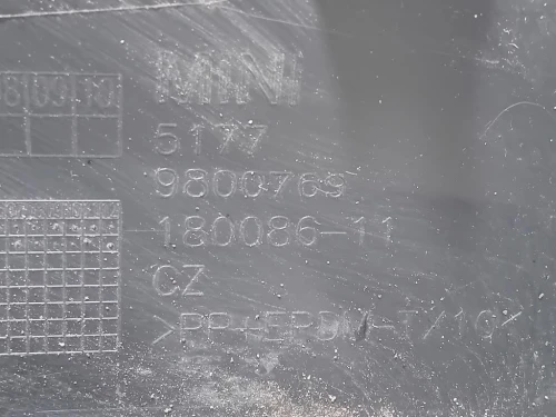 Modanatura Paracolpi Porta POST SX 5177 9800769 Mini Countryman ONE R60 2014