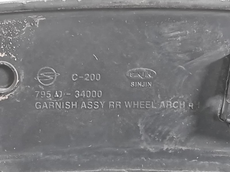 Modanatura Parafango SUP POST DX 79540-34000 Ssangyong Korando III 2011