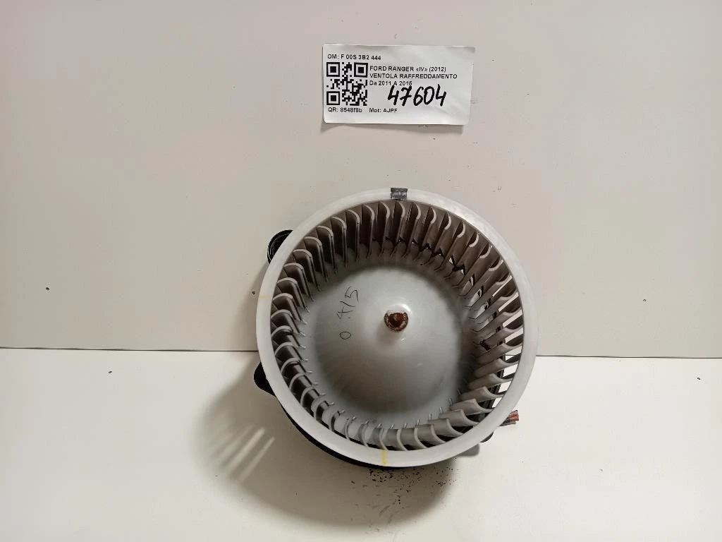 Ventola Raffreddamento F 00S 3B2 444 Ford Ranger IV 2012