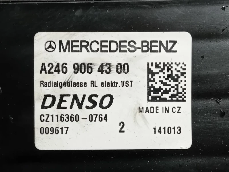Ventola Raffreddamento A2469064100 Mercedes Classe B W246 2012