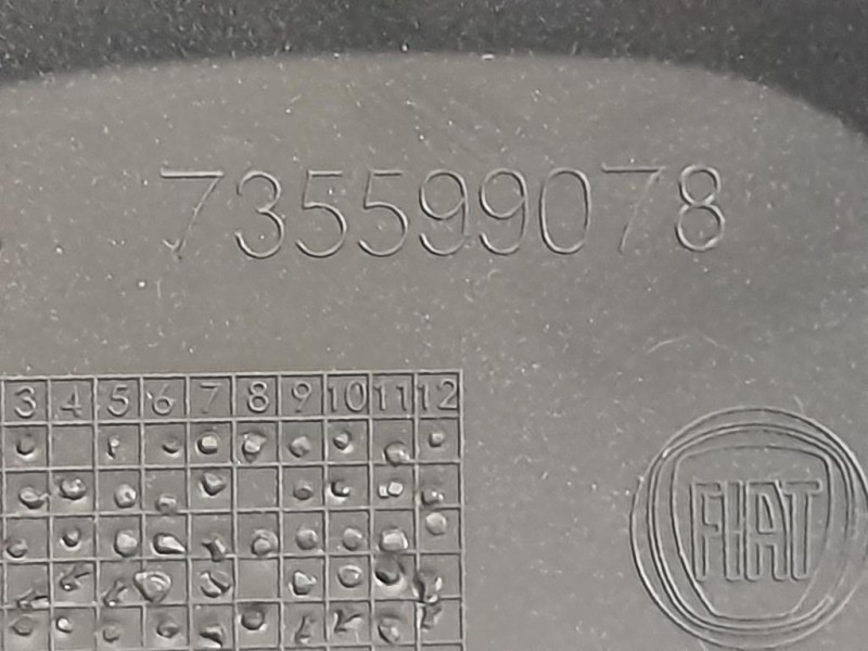 Modanatura Paraurti Centrale POST 735599078 Fiat Panda III 2012