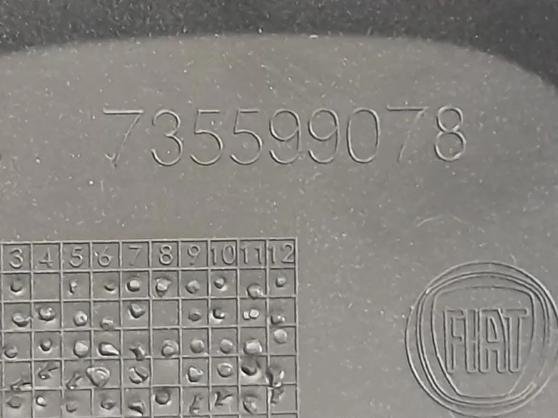 Modanatura Paraurti Centrale POST 735599078 Fiat Panda III 2012