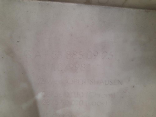 Modanatura Paraurti Centrale POST A1568850925 Mercedes Classe GLA X156 2017