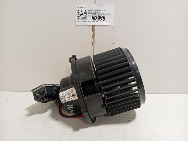 Ventola Raffreddamento 9297751 Mini MINI Cooper F56 2014