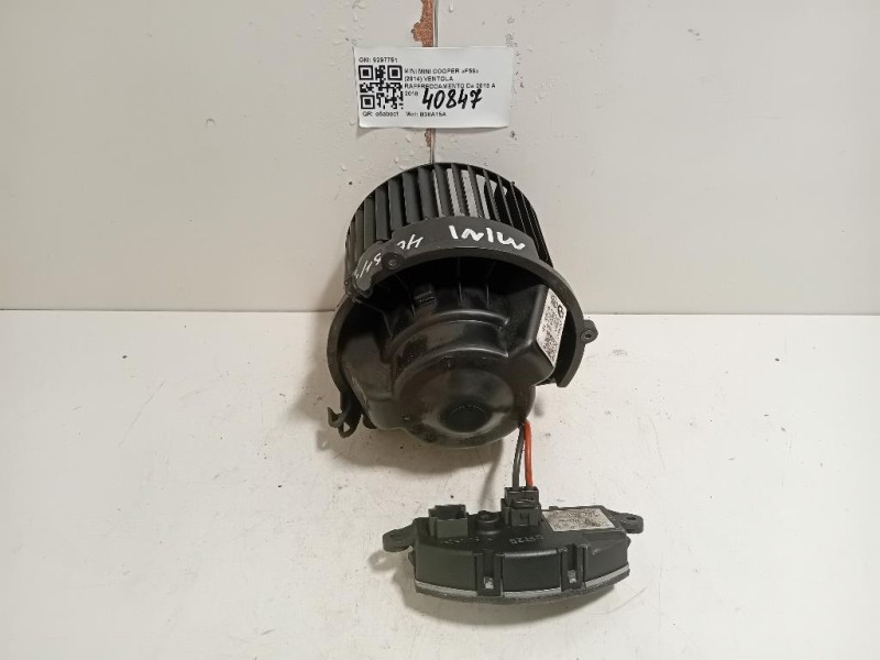 Ventola Raffreddamento 9297751 Mini MINI Cooper F56 2014