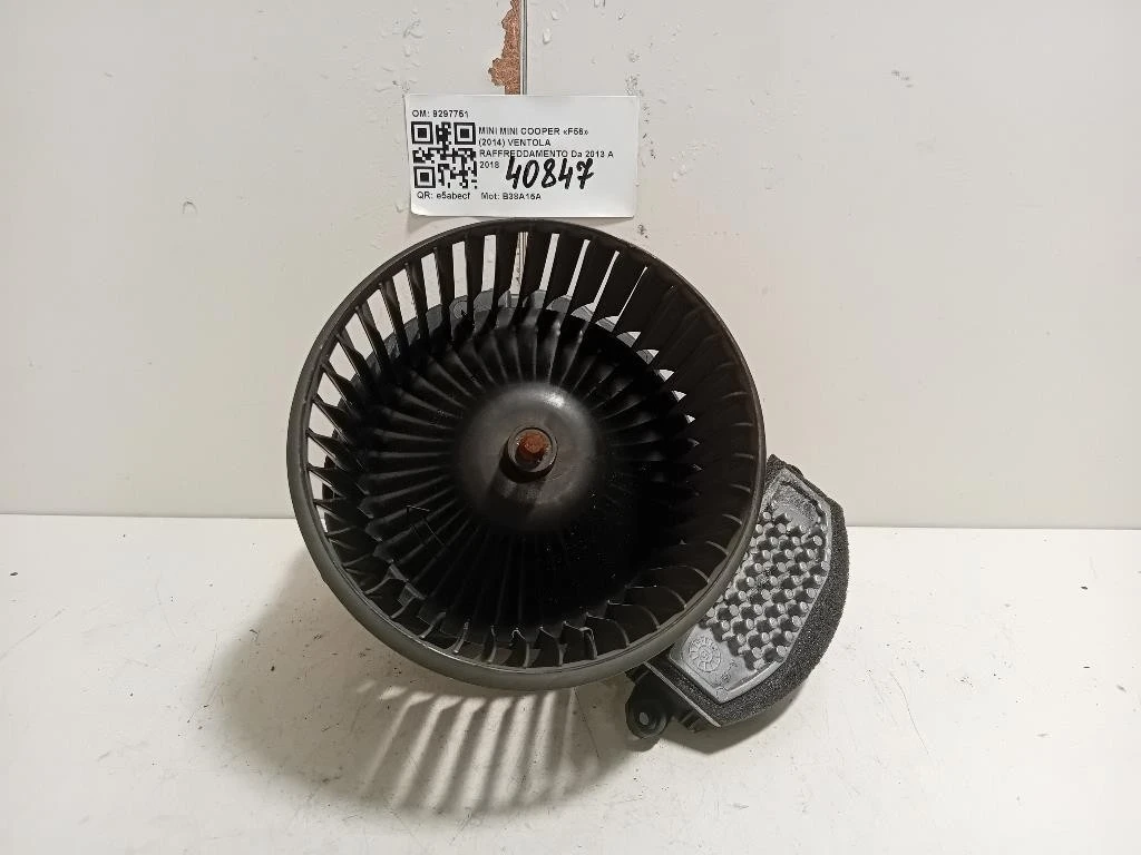 Ventola Raffreddamento 9297751 Mini MINI Cooper F56 2014