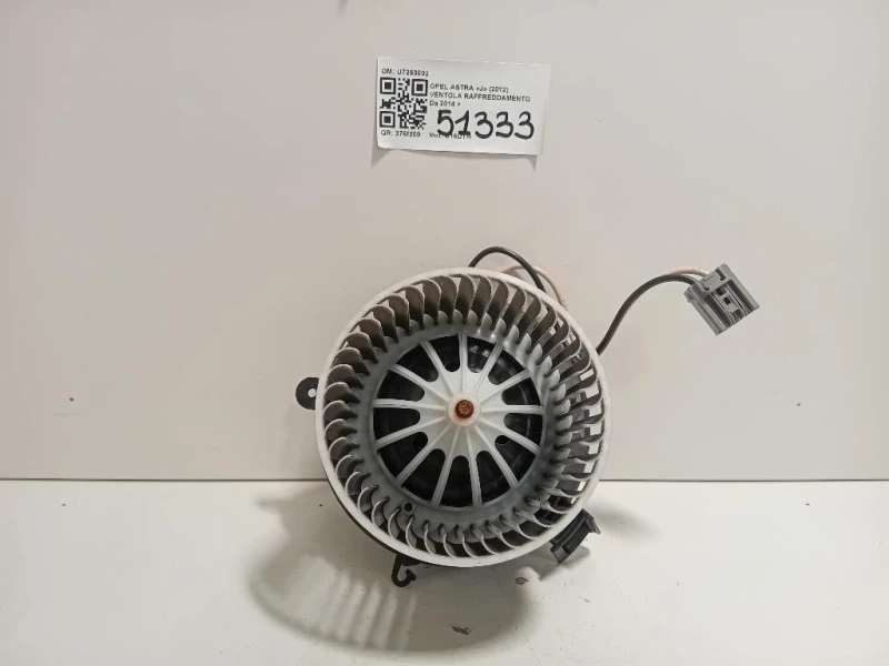 Ventola Raffreddamento U7253002 Opel Astra J 2012