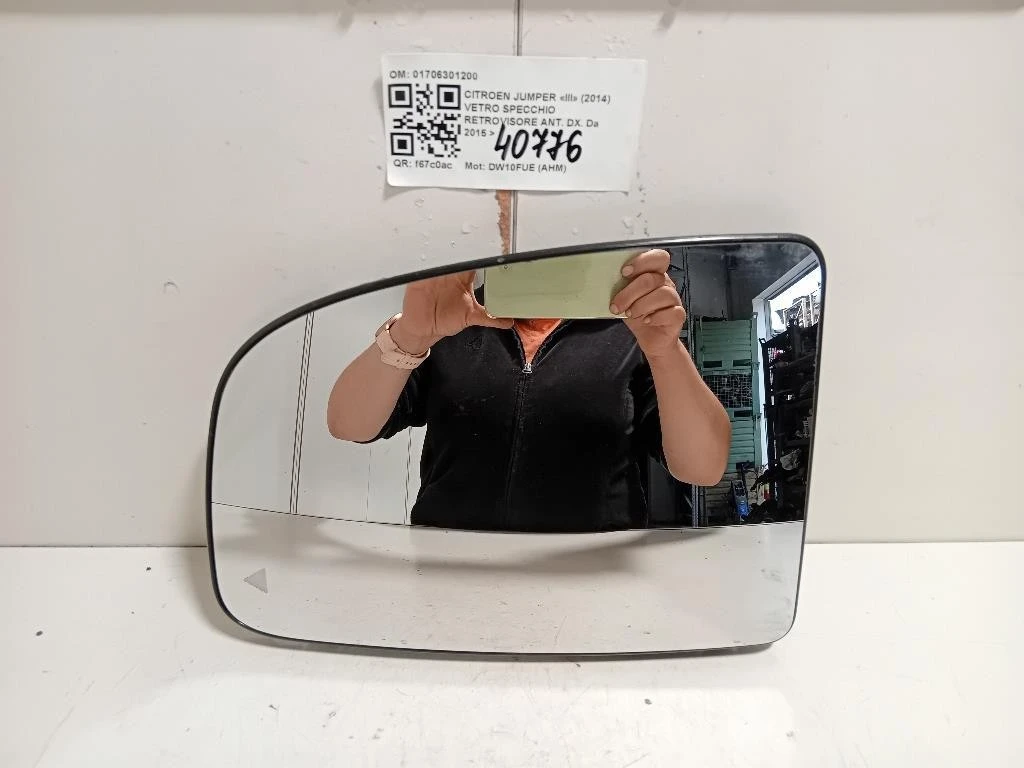 Vetro Specchio Retrovisore ANT DX 01706301200 Citroen Jumper III 2014