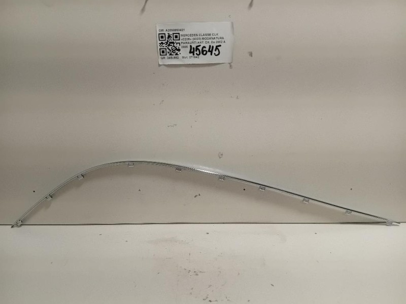 Modanatura Paraurti ANT DX A2098850421 Mercedes Classe CLK C209 2003