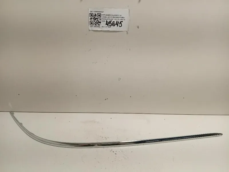 Modanatura Paraurti ANT DX A2098850421 Mercedes Classe CLK C209 2003