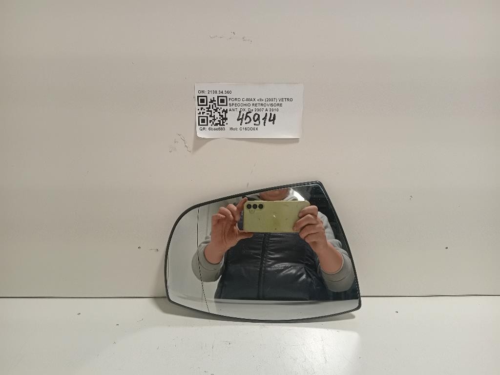 Vetro Specchio Retrovisore ANT DX 213834360 Ford C-max II 2007