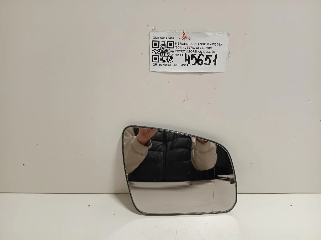 Vetro Specchio Retrovisore ANT DX A3146454 Mercedes Classe C W204 2011