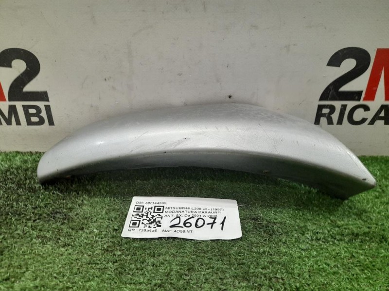 Modanatura Paraurti ANT SX MR144365 SX Mitsubishi L200 II 1997