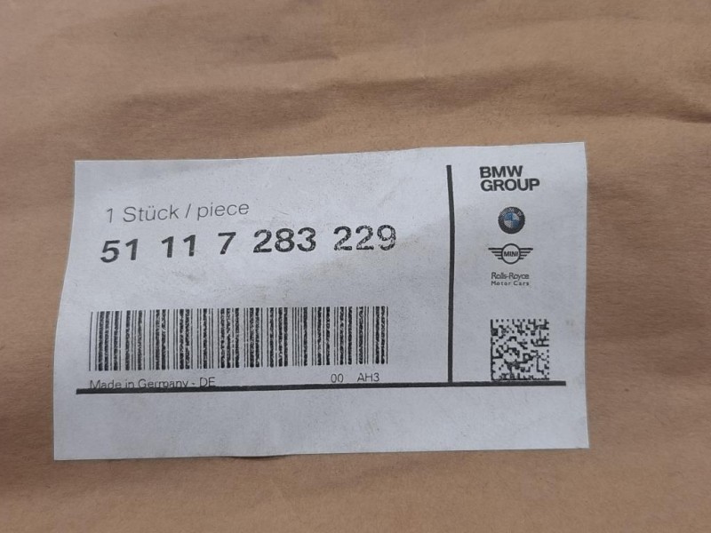 Modanatura Paraurti INF ANT 51 11 7 283 229 Bmw Serie 1 F20 Berlina 2015