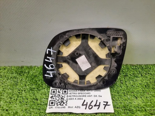 Vetro Specchio Retrovisore ANT DX 6Y1857522 Skoda Fabia 6Y3 2000
