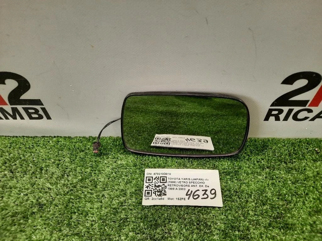 Vetro Specchio Retrovisore ANT DX 879310D010 Toyota Yaris Japan I 1999