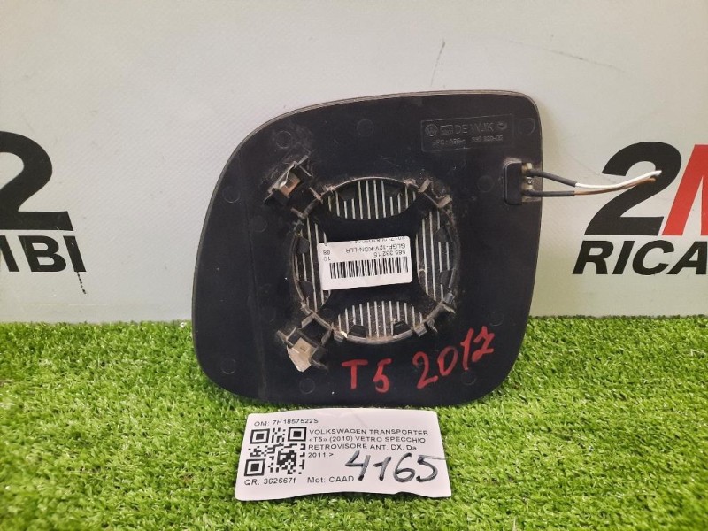 Vetro Specchio Retrovisore ANT DX 7H1857522S Volkswagen Transporter T5 2010