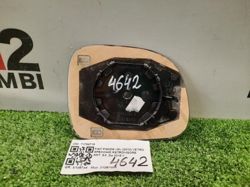 Vetro Specchio Retrovisore ANT SX 71754719 Fiat Panda III 2012