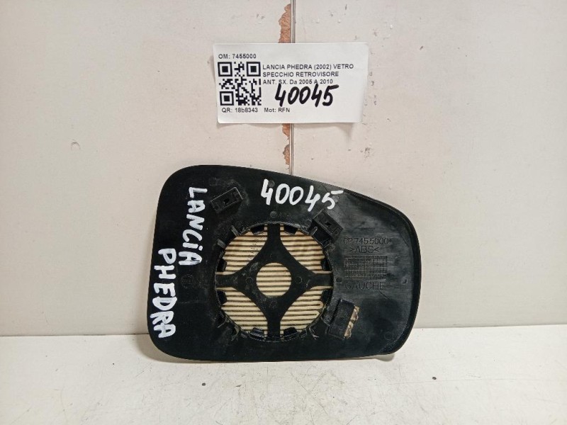 Vetro Specchio Retrovisore ANT SX 7455000 Lancia Phedra 2002